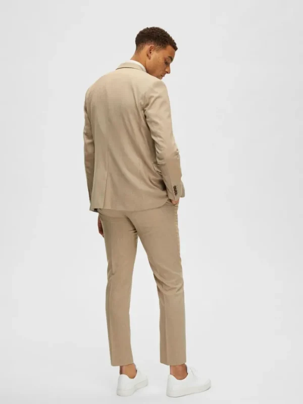 Jakkesæt & Blazers>SELECTED VÆVET BLAZER Beige