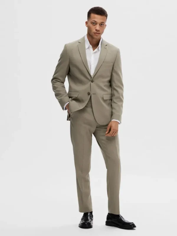 Jakkesæt & Blazers>SELECTED VÆVET BLAZER Green