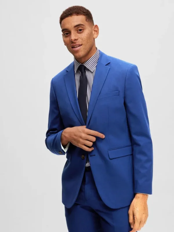Jakkesæt & Blazers>SELECTED VÆVET BLAZER Blue