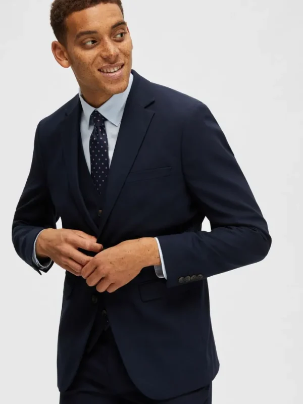 Jakkesæt & Blazers>SELECTED VÆVET BLAZER Blue