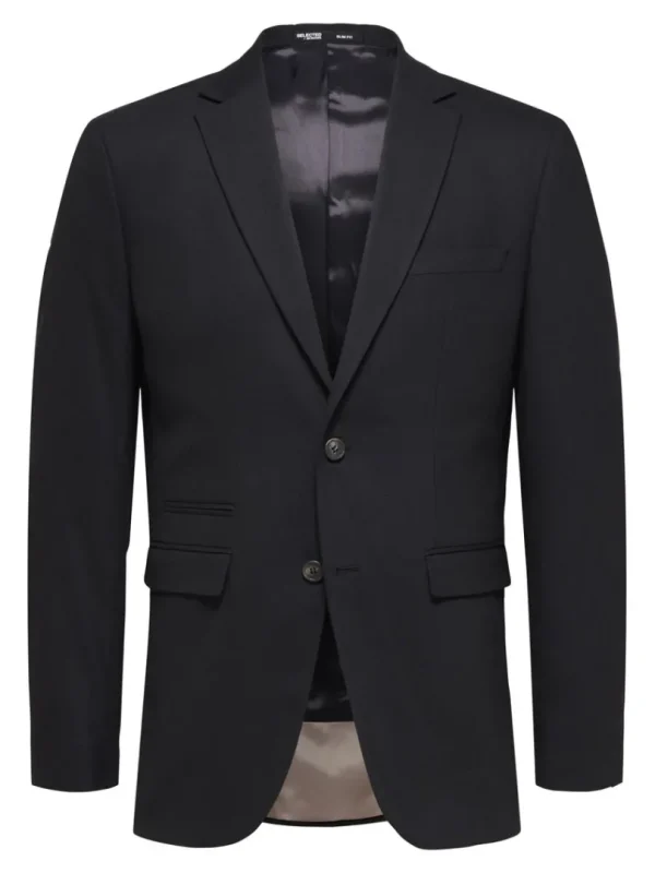 Jakkesæt & Blazers>SELECTED VÆVET BLAZER Black