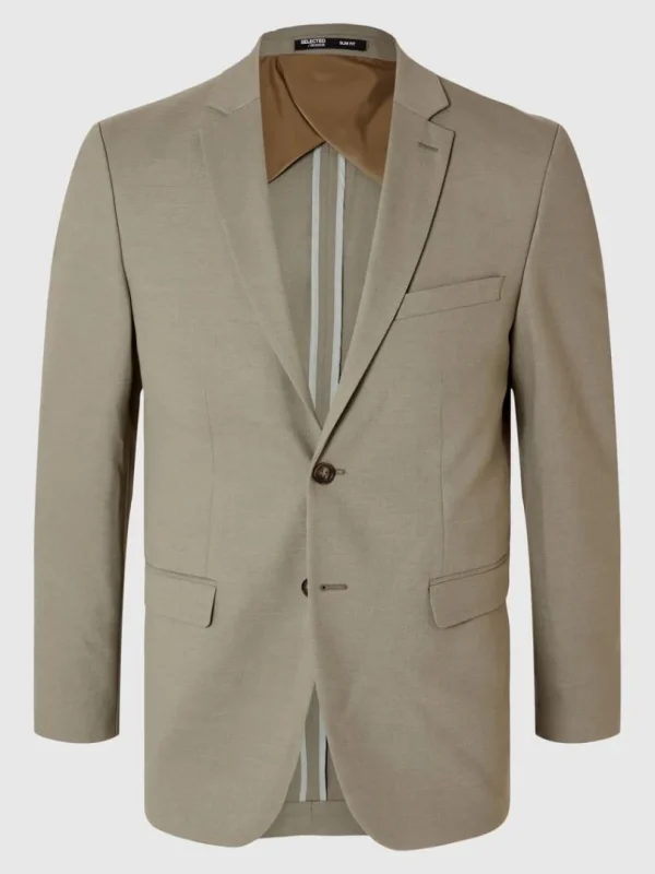 Jakkesæt & Blazers>SELECTED VÆVET BLAZER Green