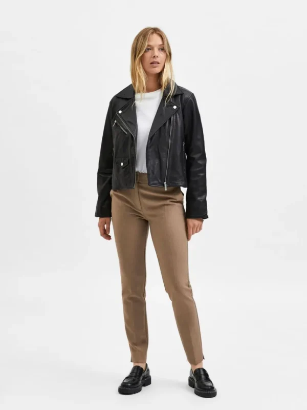 Bukser | Jakkesæt & Blazers>SELECTED VÆVET BUKSER Brown