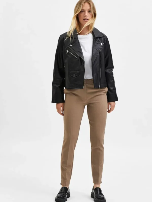 Bukser | Jakkesæt & Blazers>SELECTED VÆVET BUKSER Brown