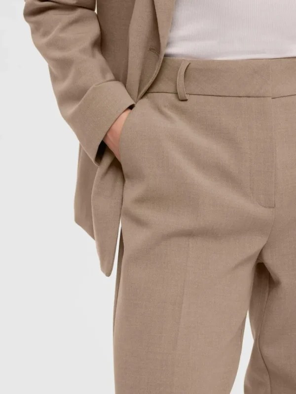Bukser | Jakkesæt & Blazers>SELECTED VÆVET BUKSER Brown