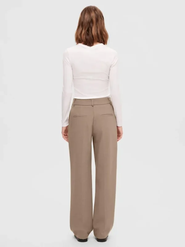 Bukser | Jakkesæt & Blazers>SELECTED VÆVET BUKSER Brown