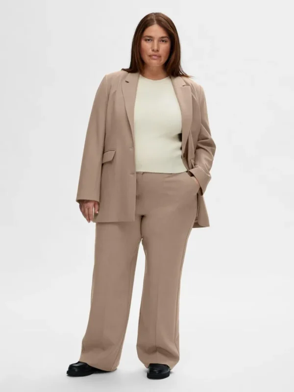 Bukser | Jakkesæt & Blazers>SELECTED VÆVET BUKSER Brown