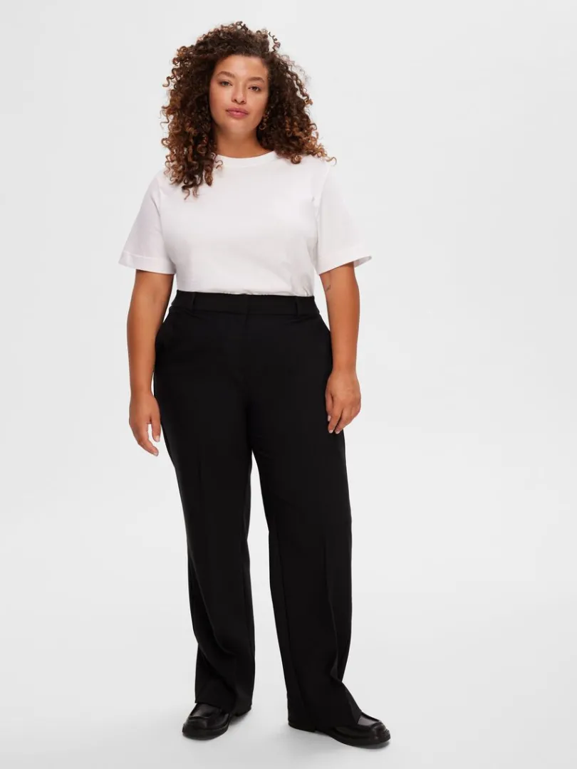vvet_bukser_7.webp Bukser | Jakkesæt & Blazers>SELECTED VÆVET BUKSER Black
