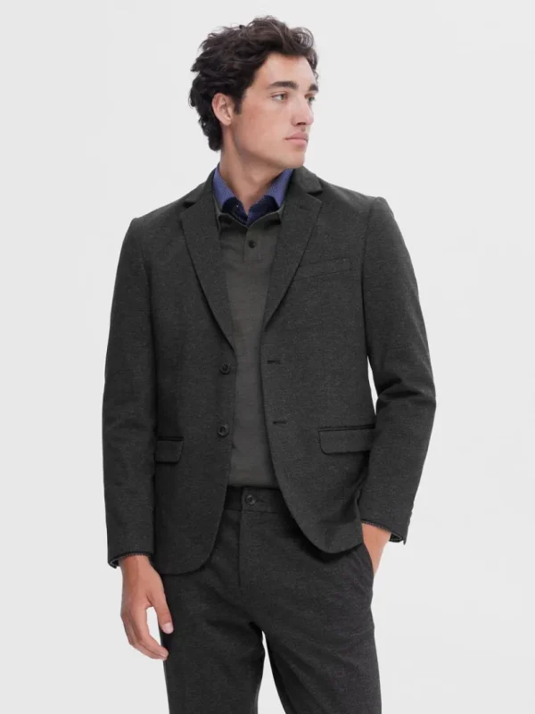 Jakkesæt & Blazers>SELECTED VÆVET SLIM FIT BLAZER Grey