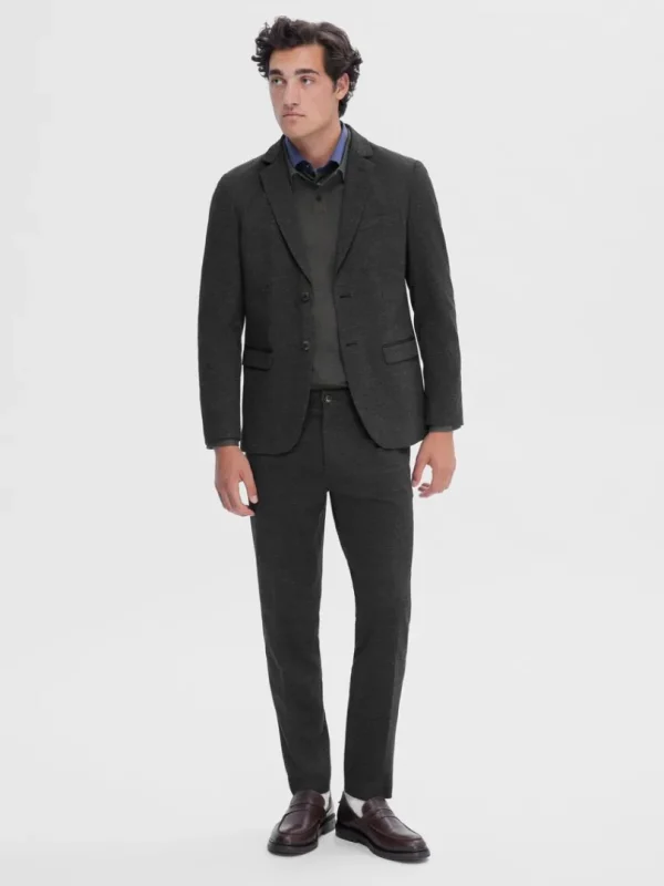 Jakkesæt & Blazers>SELECTED VÆVET SLIM FIT BLAZER Grey