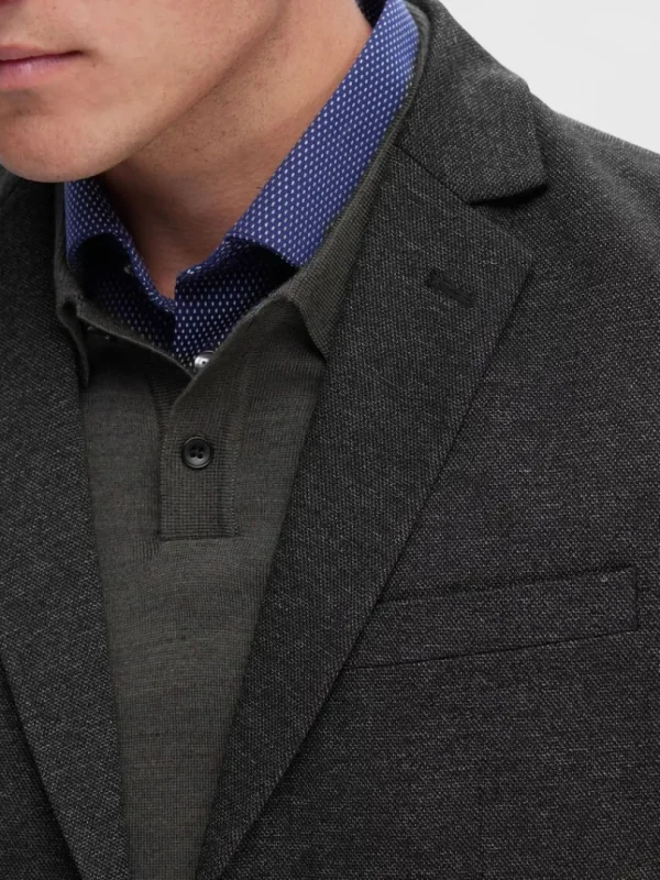 Jakkesæt & Blazers>SELECTED VÆVET SLIM FIT BLAZER Grey