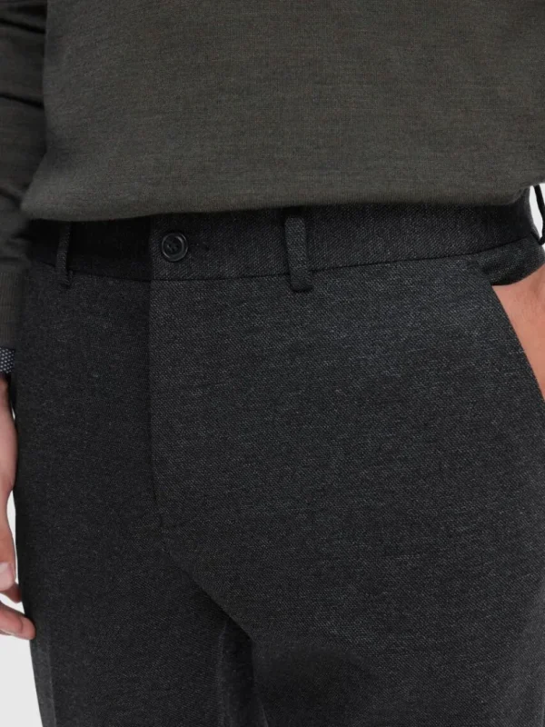 Bukser | Jakkesæt & Blazers>SELECTED VÆVET SLIM FIT BUKSER Grey