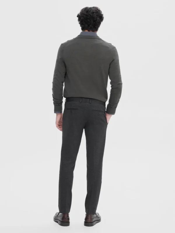 Bukser | Jakkesæt & Blazers>SELECTED VÆVET SLIM FIT BUKSER Grey