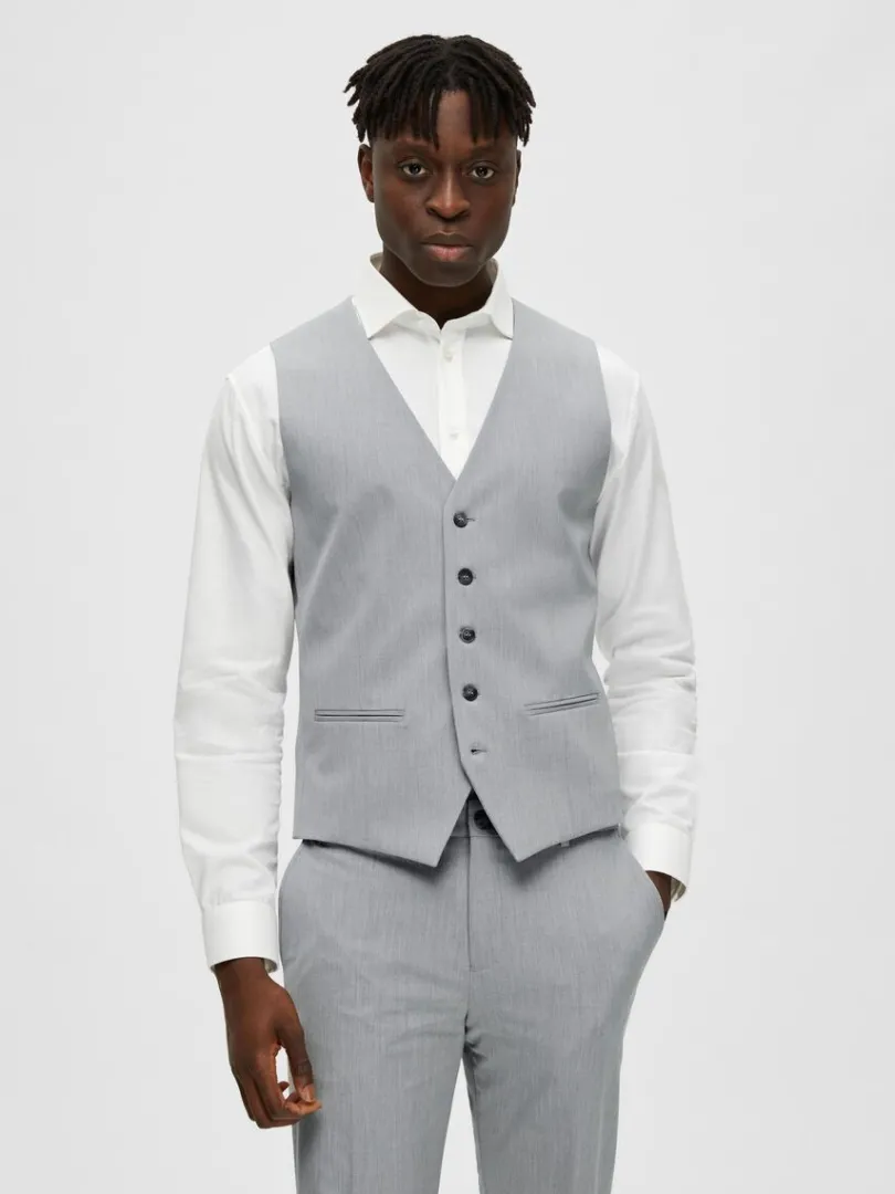 vvet_vest_0-1.webp Jakkesæt & Blazers>SELECTED VÆVET VEST Grey