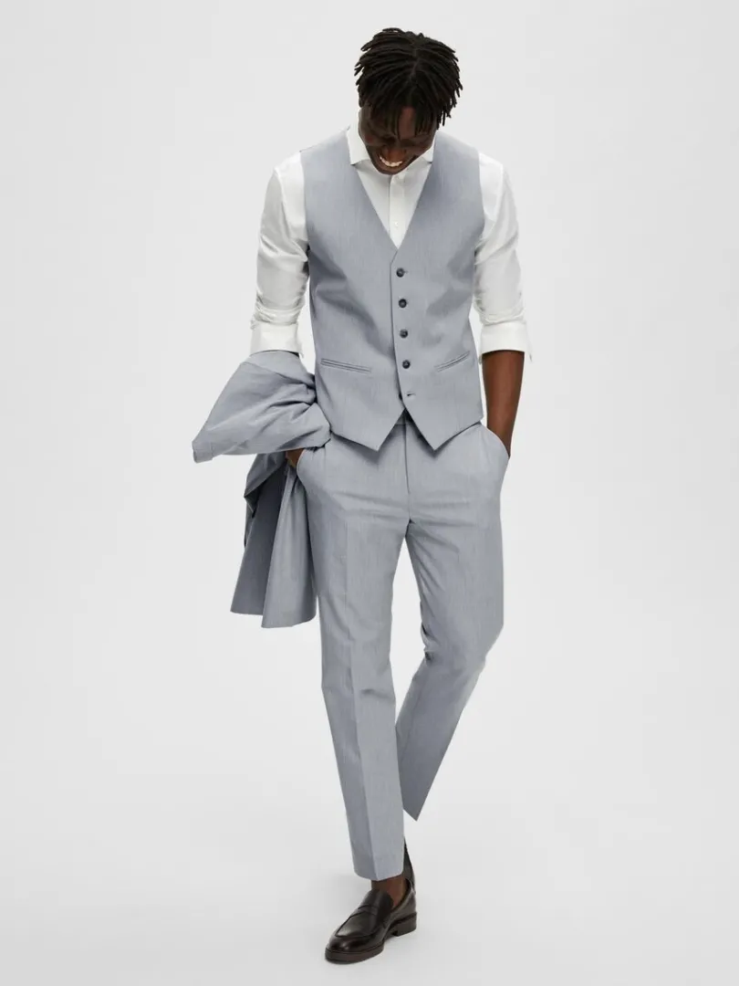 vvet_vest_2-1.webp Jakkesæt & Blazers>SELECTED VÆVET VEST Grey