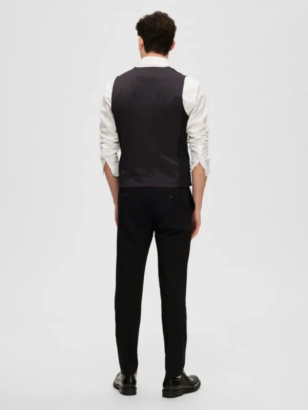 Jakkesæt & Blazers>SELECTED VÆVET VEST Black