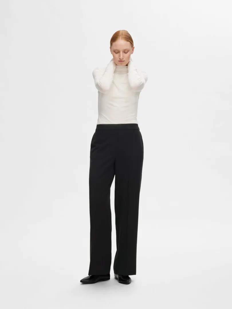 wide_fit_bukser_2-1.webp Bukser | Jakkesæt & Blazers>SELECTED WIDE FIT BUKSER Black