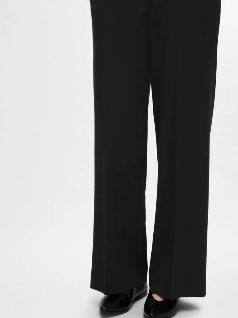 wide_fit_bukser_3-1.webp Bukser | Jakkesæt & Blazers>SELECTED WIDE FIT BUKSER Black