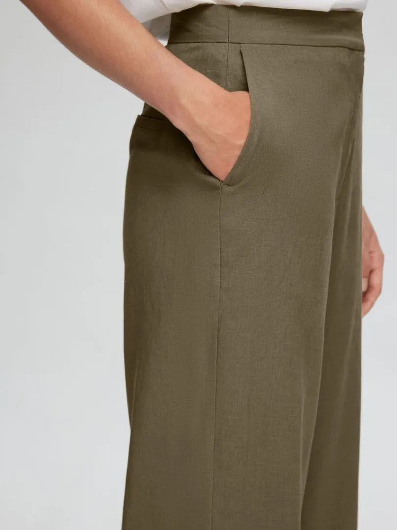 wide_fit_bukser_3.webp Bukser>SELECTED WIDE FIT BUKSER Green