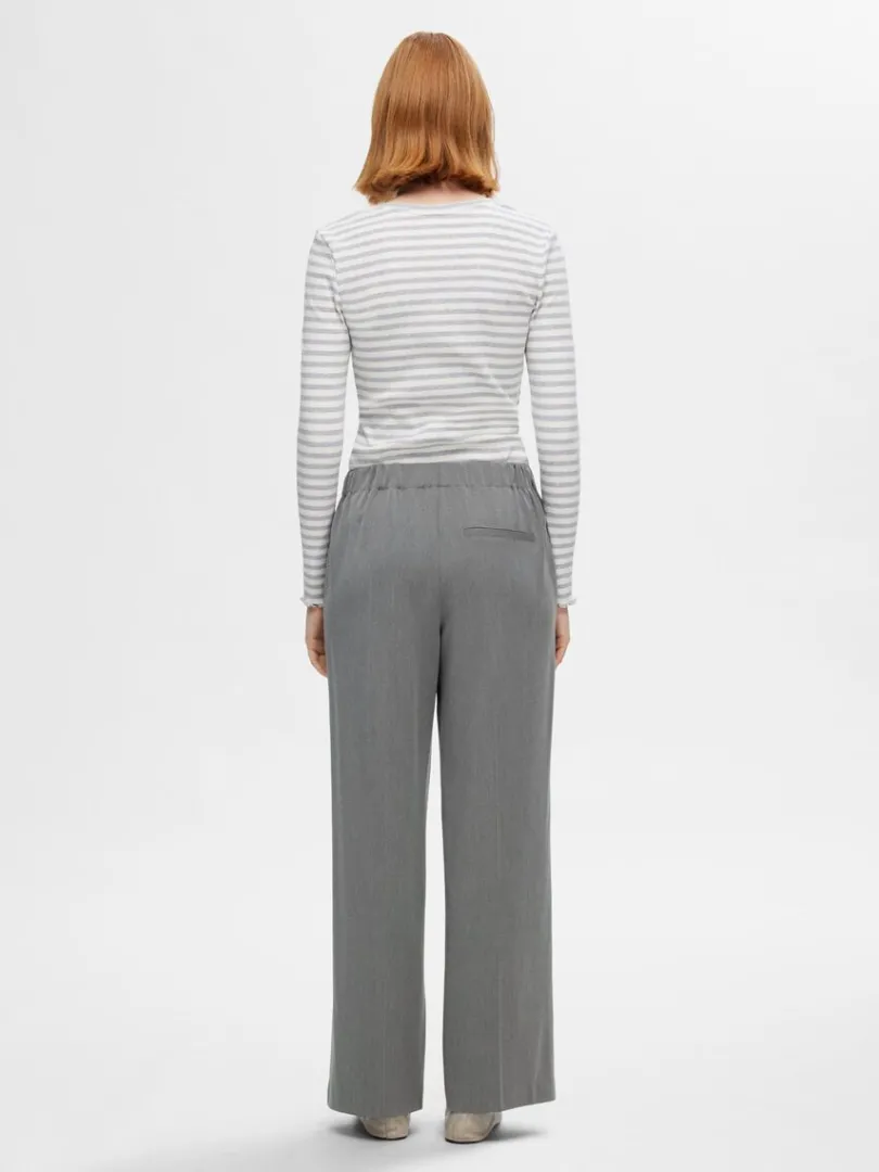 wide_fit_bukser_4-2.webp Bukser | Jakkesæt & Blazers>SELECTED WIDE FIT BUKSER Grey