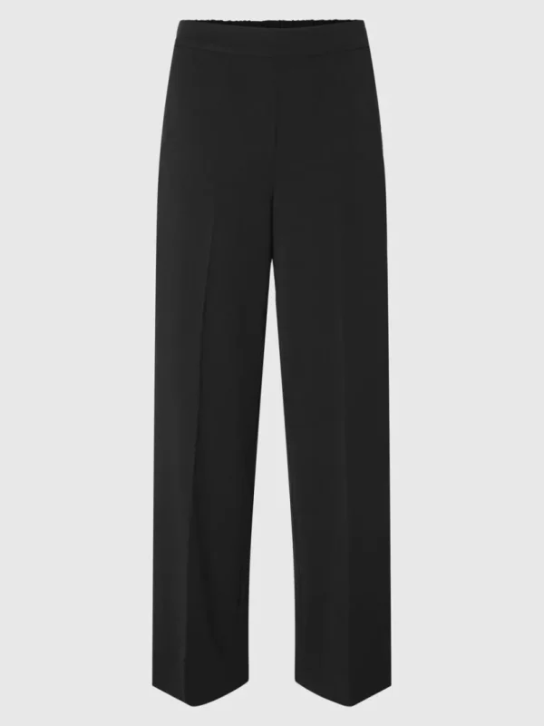 Bukser | Jakkesæt & Blazers>SELECTED WIDE FIT BUKSER Black
