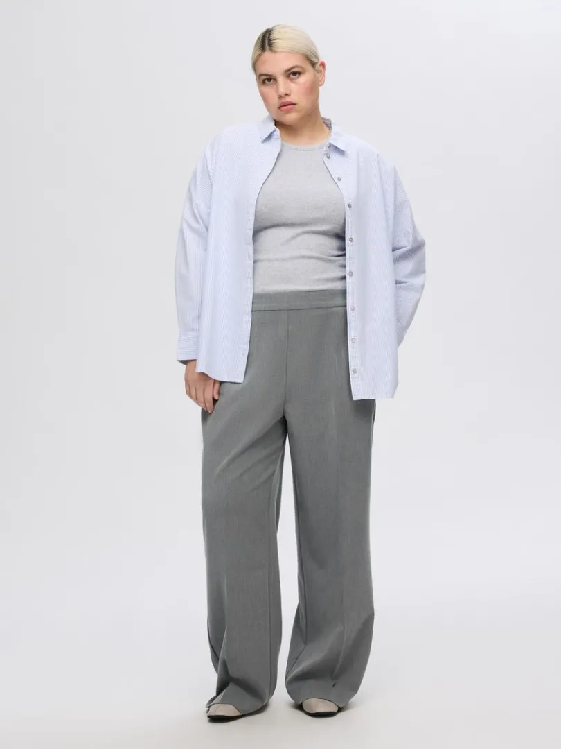 wide_fit_bukser_7-1.webp Bukser | Jakkesæt & Blazers>SELECTED WIDE FIT BUKSER Grey