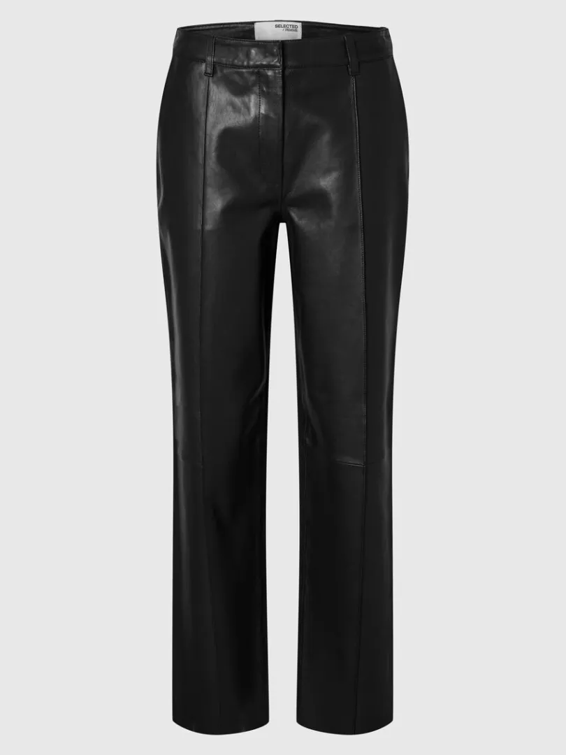 wide_fit_lderbukser_5.webp Bukser>SELECTED WIDE FIT LÆDERBUKSER Black