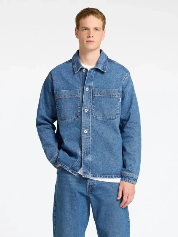 Overtøj | Skjorter>SELECTED BLÅ DENIM OVERSHIRT Blue