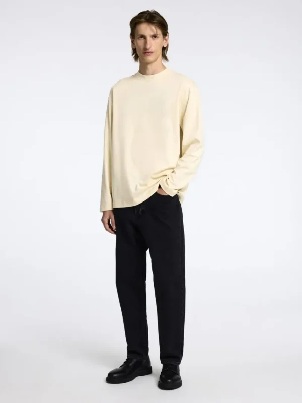 T-shirts>SELECTED 100% BOMULD TOP MED LANGE ÆRMER Beige