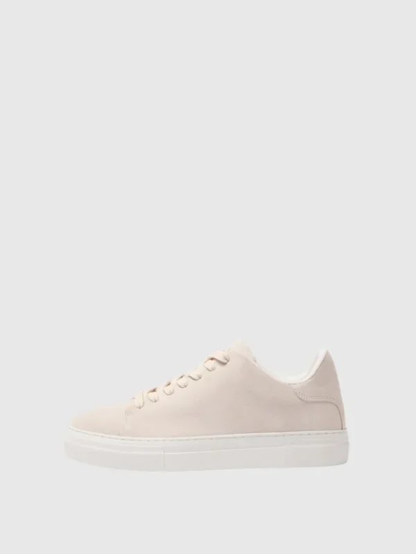 Sko>SELECTED CHUNKY RUSKINDS- SNEAKERS White