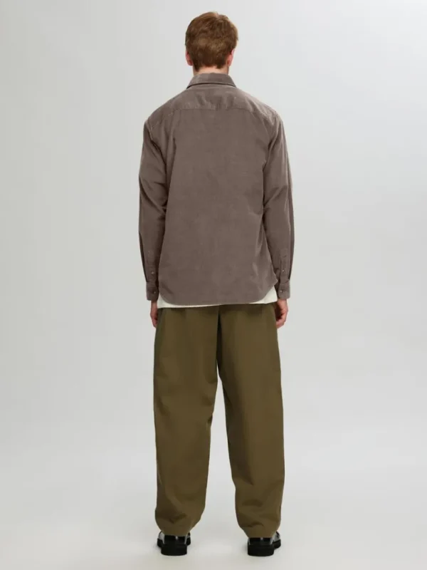 Skjorter>SELECTED CORDUROY SKJORTE Brown