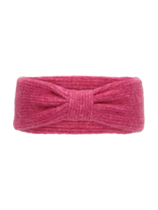 Accessories>SELECTED RIBBET STRIKKET PANDEBÅND Pink